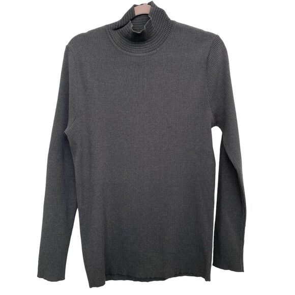 VERSACE CLASSIC - Men's Gray Ribbed Long Sleeve Vintage Sweater Size XXL - Picture 1 of 4